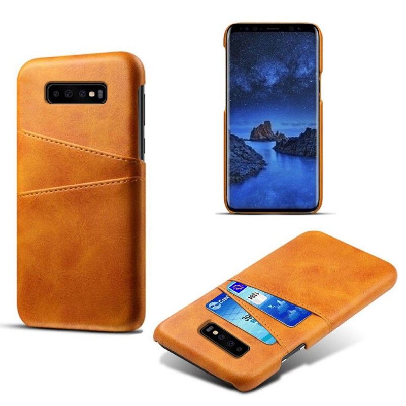 Hülle Samsung Galaxy S10 Schwarz Karteninhaber