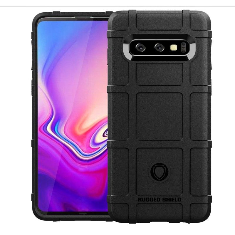 Hülle Samsung Galaxy S10 Schwarz Robuster Schild