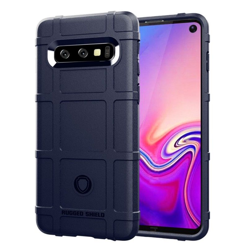 Hülle Samsung Galaxy S10 Schwarz Robuster Schild