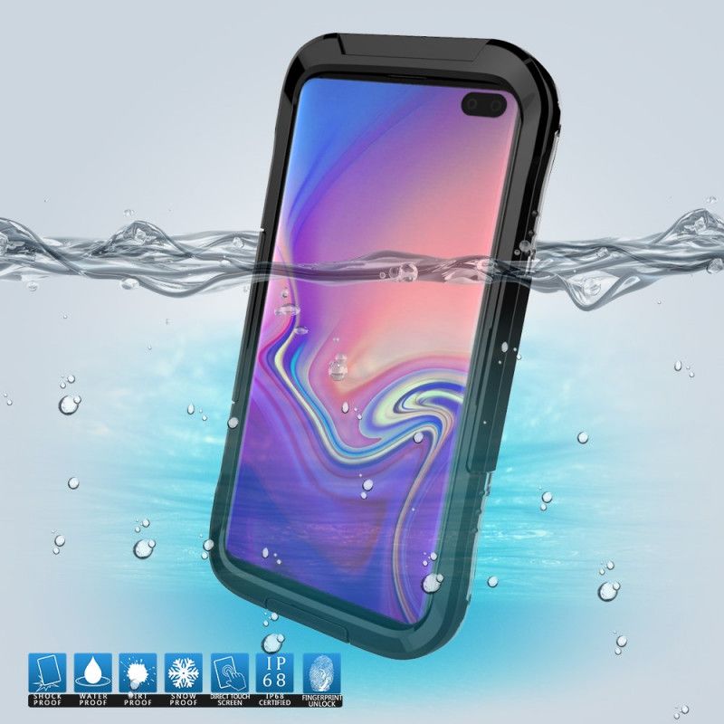 Hülle Samsung Galaxy S10 Schwarz Wasserdicht 10M