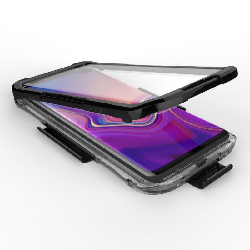 Hülle Samsung Galaxy S10 Schwarz Wasserdicht 10M