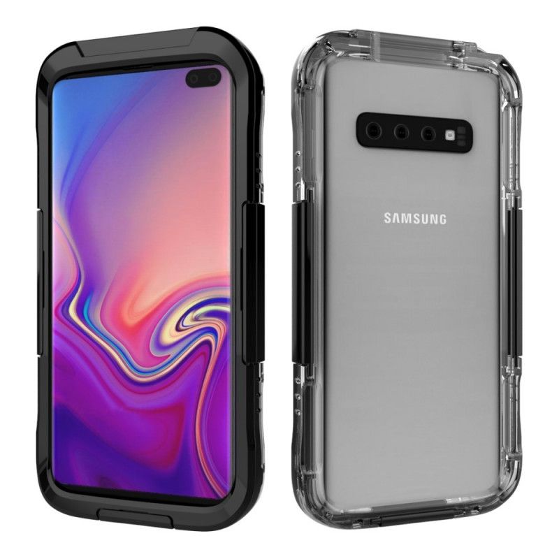 Hülle Samsung Galaxy S10 Schwarz Wasserdicht 10M