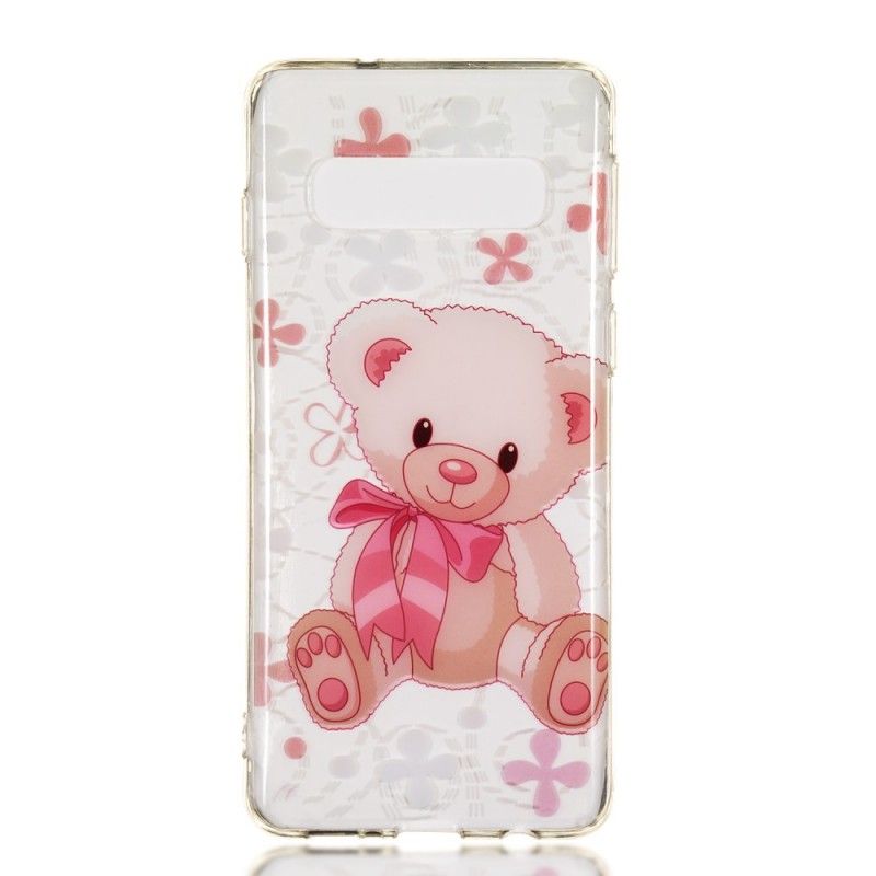 Hülle Samsung Galaxy S10 Süßer Teddybär