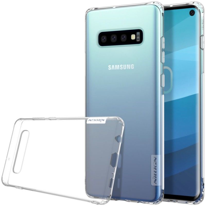 Hülle Samsung Galaxy S10 Weiß Handyhülle Transparenter Nillkin