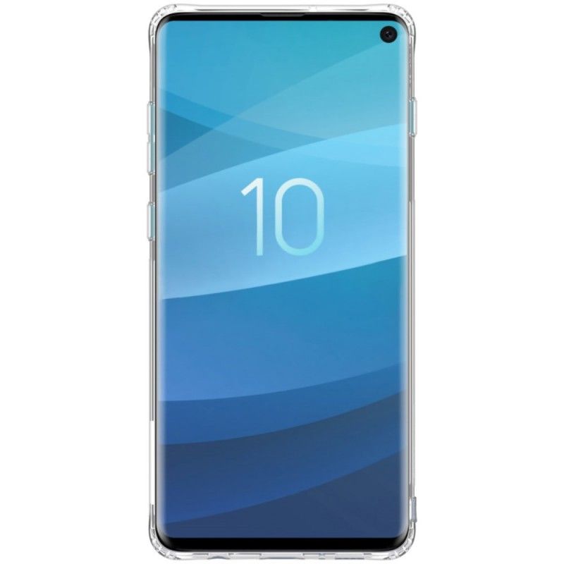 Hülle Samsung Galaxy S10 Weiß Handyhülle Transparenter Nillkin