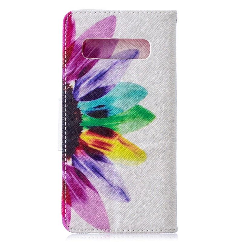 Lederhüllen Für Samsung Galaxy S10 Aquarellblume