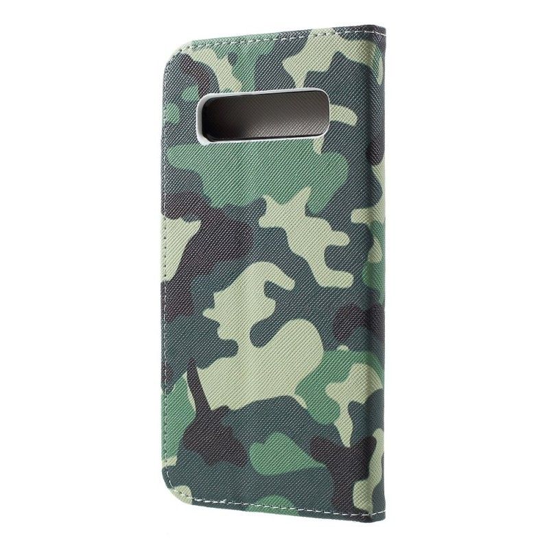 Lederhüllen Samsung Galaxy S10 Militärische Tarnung