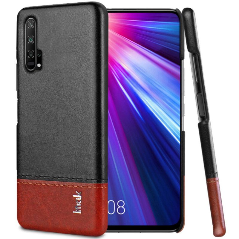 Hülle Honor 20 Pro Schwarz Ledereffekt Der Imak Ruiyi-Serie