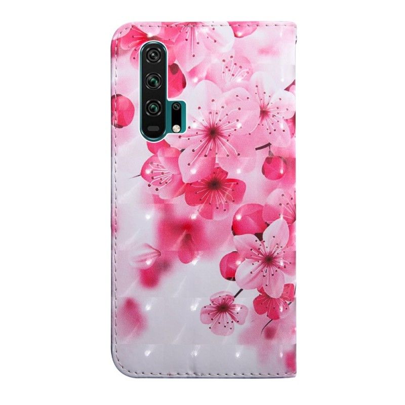 Lederhüllen Für Honor 20 Pro Rosa Blüten