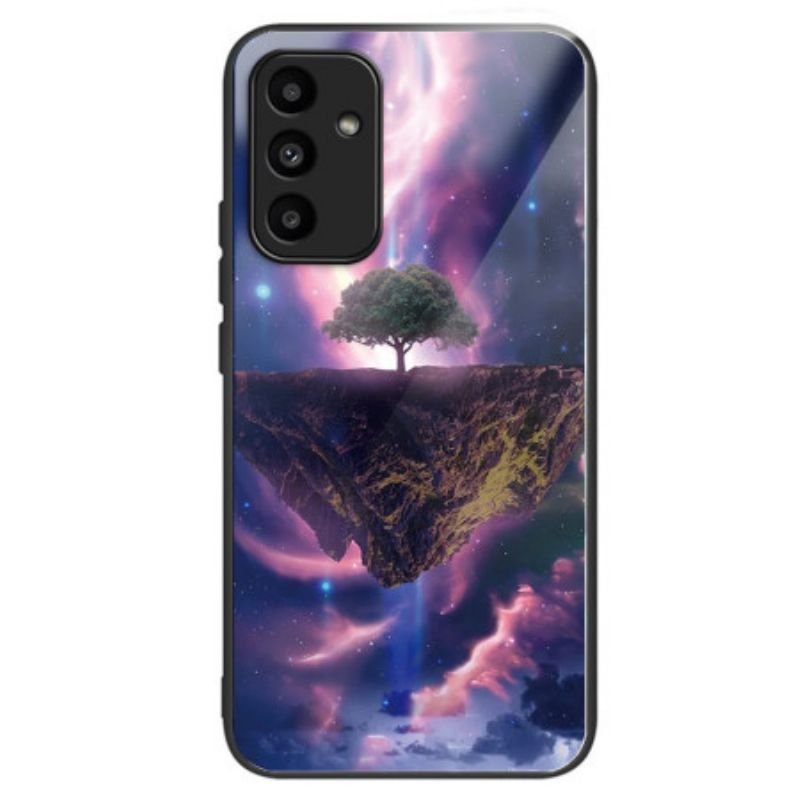 Hülle Für Samsung Galaxy A15 5g Aurora Night Gehärtetes Glas