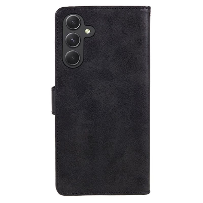 Lederhüllen Samsung Galaxy A15 5g Handyhülle Mattes Ledermodell Mit Riemen