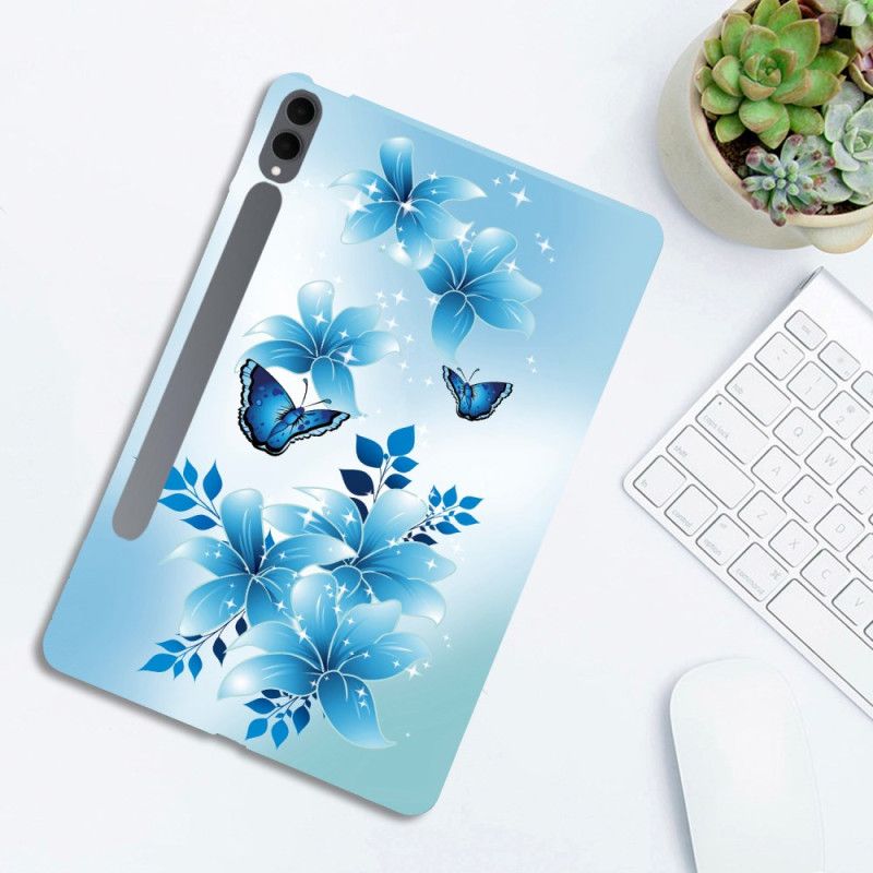 Hülle Für Samsung Galaxy Tab S11 Ultra Blaue Schmetterlinge