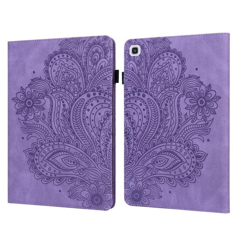 Case Samsung Galaxy Tab A7 Rot Barockblumen