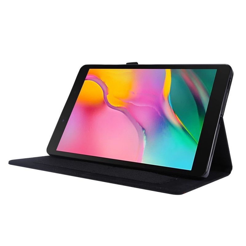 Case Samsung Galaxy Tab A7 Schwarz Handyhülle Stoff