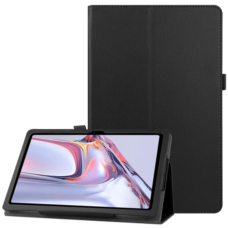 Case Samsung Galaxy Tab A7 Schwarz Litschi-Kunstleder