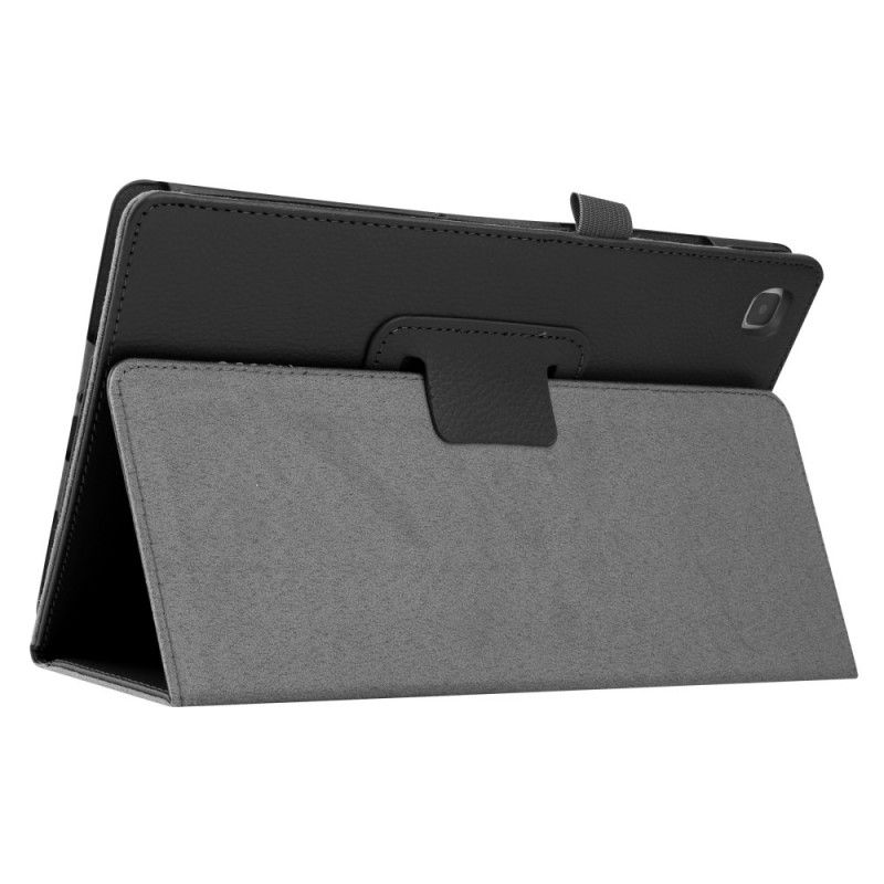 Case Samsung Galaxy Tab A7 Schwarz Litschi-Kunstleder