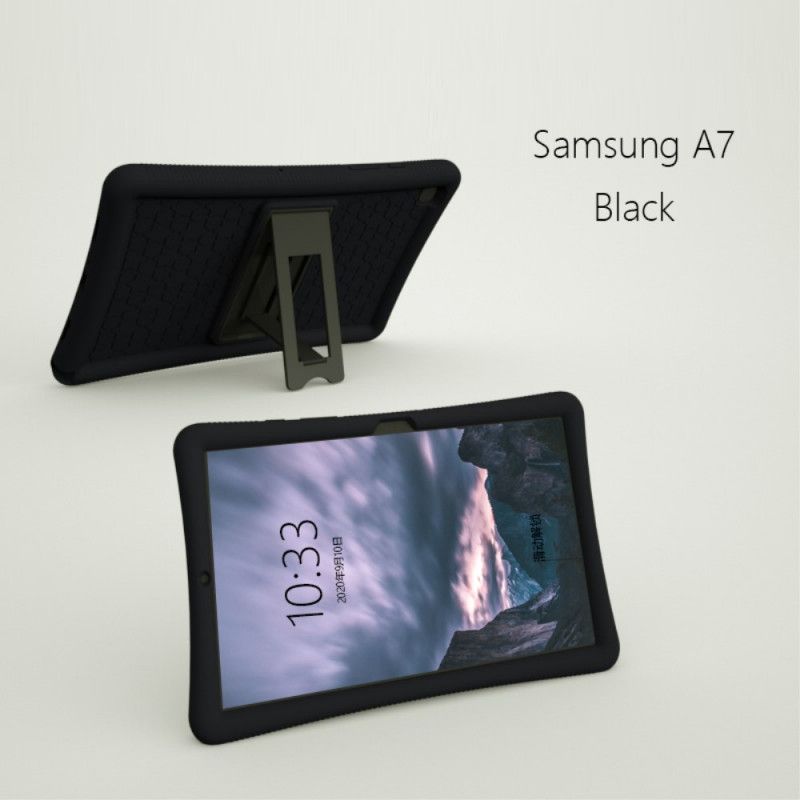 Hülle Samsung Galaxy Tab A7 Schwarz Silikonträger
