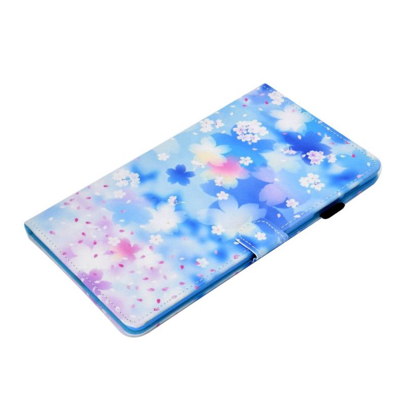 Lederhüllen Samsung Galaxy Tab A7 Aquarellblumen