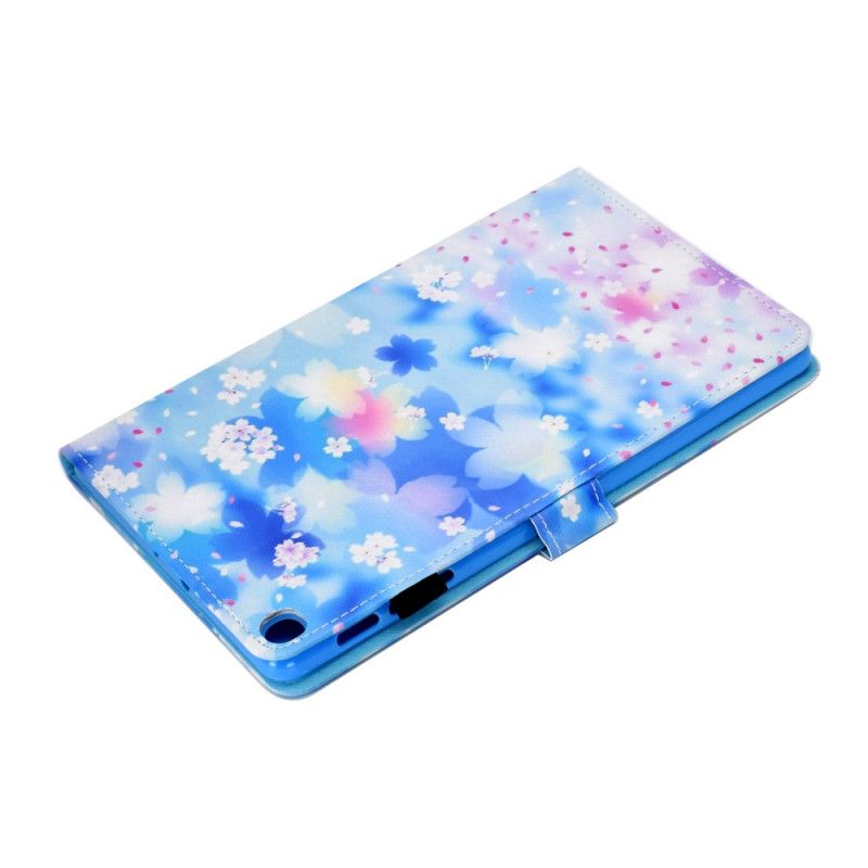 Lederhüllen Samsung Galaxy Tab A7 Aquarellblumen