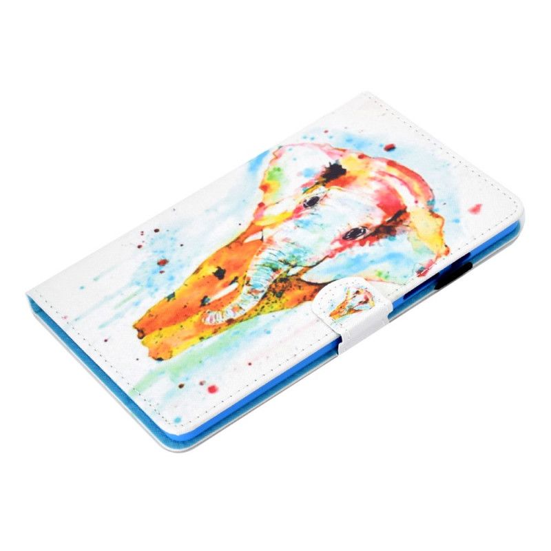 Lederhüllen Samsung Galaxy Tab A7 Aquarellelefant
