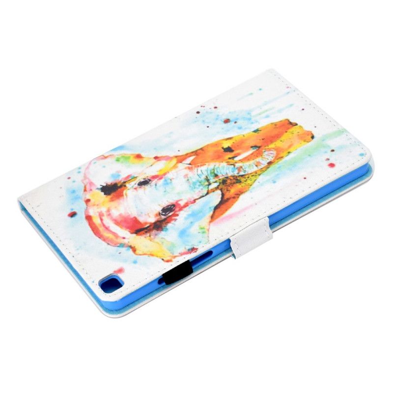 Lederhüllen Samsung Galaxy Tab A7 Aquarellelefant