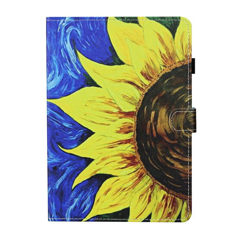Lederhüllen Samsung Galaxy Tab A7 Bemalte Sonnenblume