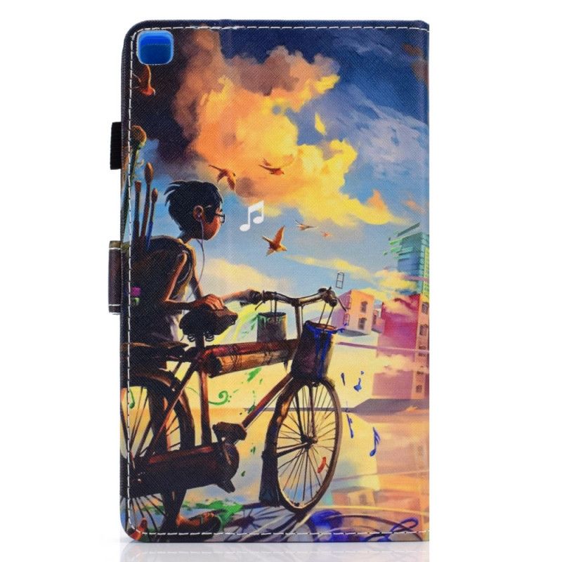 Lederhüllen Samsung Galaxy Tab A7 Fahrradkunst