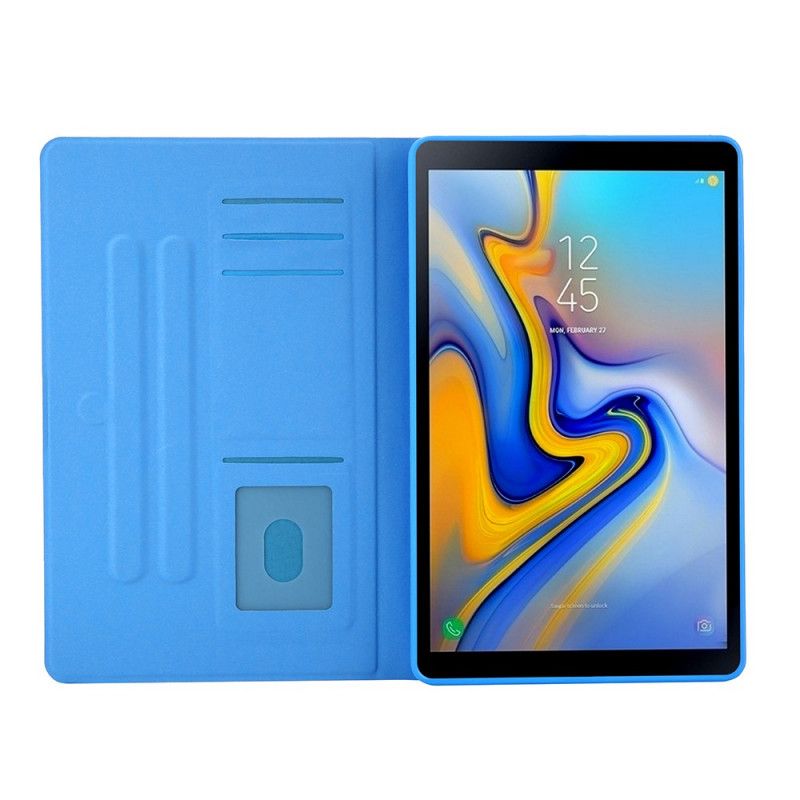 Lederhüllen Samsung Galaxy Tab A7 Gelb Malerei