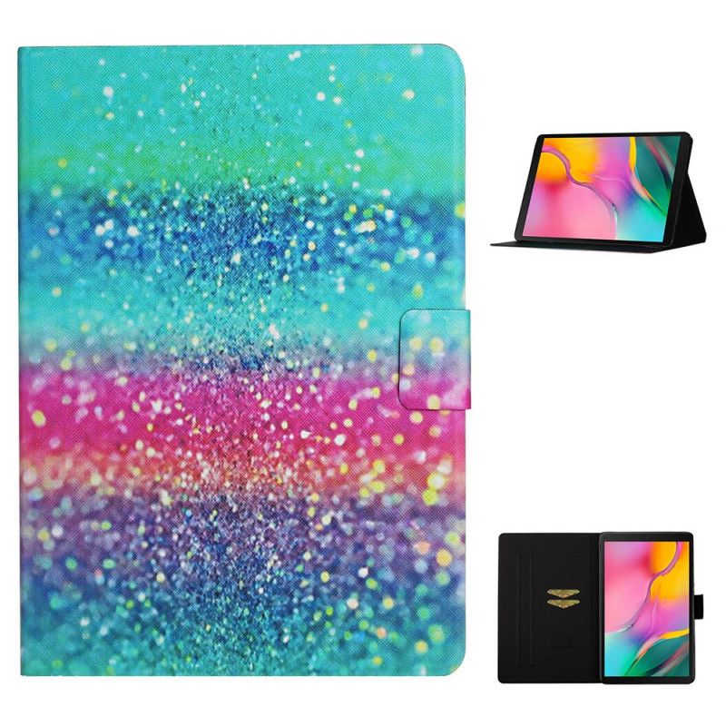 Lederhüllen Samsung Galaxy Tab A7 Handyhülle Glitzerelement