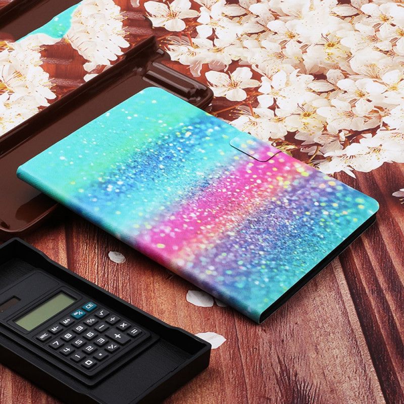 Lederhüllen Samsung Galaxy Tab A7 Handyhülle Glitzerelement