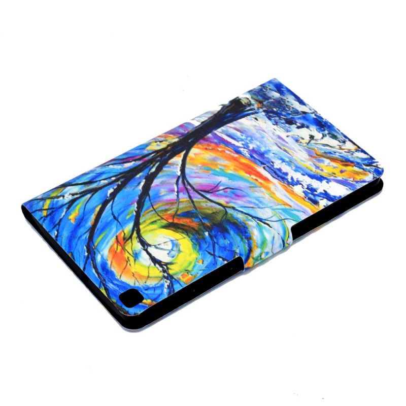 Lederhüllen Samsung Galaxy Tab A7 Handyhülle Kunstbaum