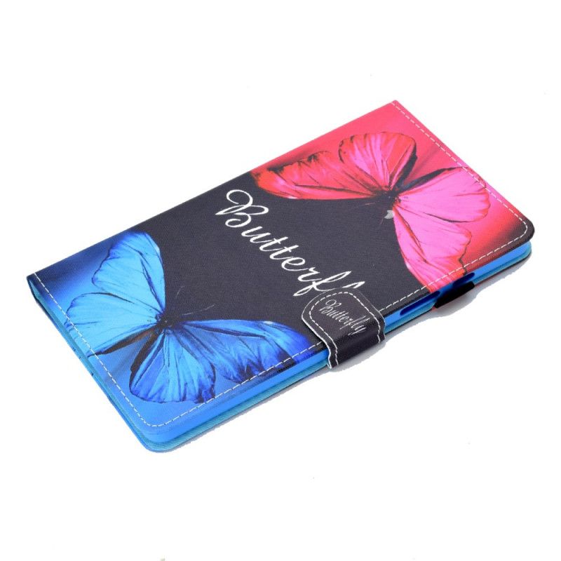Lederhüllen Samsung Galaxy Tab A7 Handyhülle Schmetterling