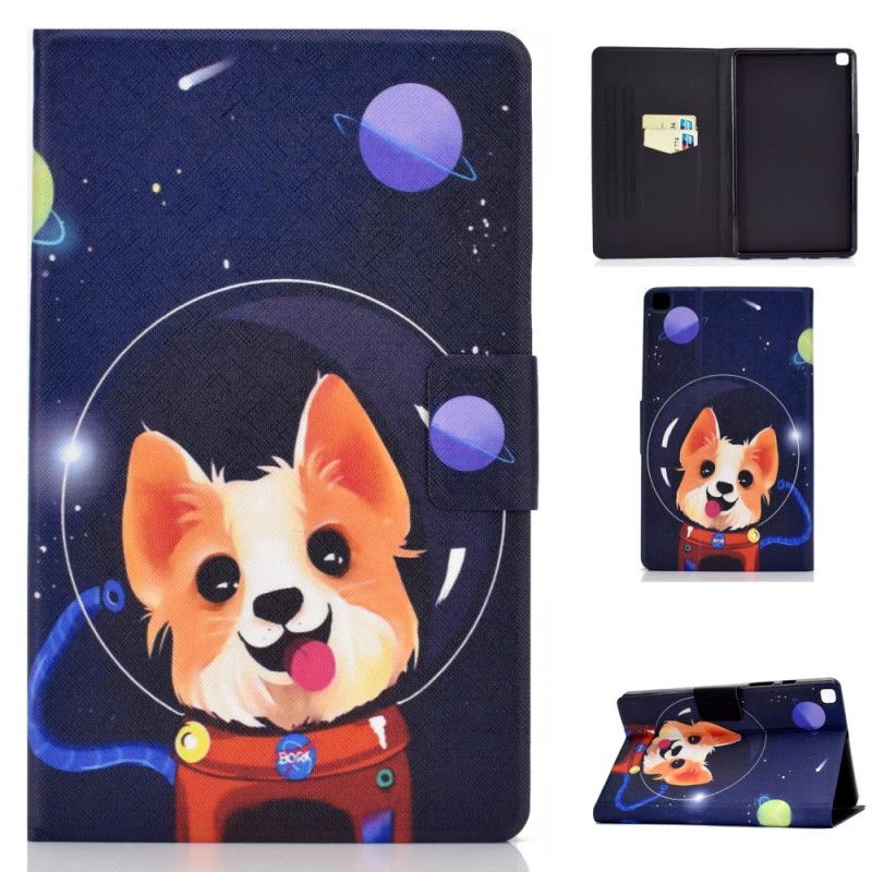 Lederhüllen Samsung Galaxy Tab A7 Handyhülle Weltraumhund