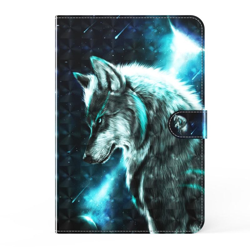 Lederhüllen Samsung Galaxy Tab A7 Lichtfleck Des Wilden Wolfes