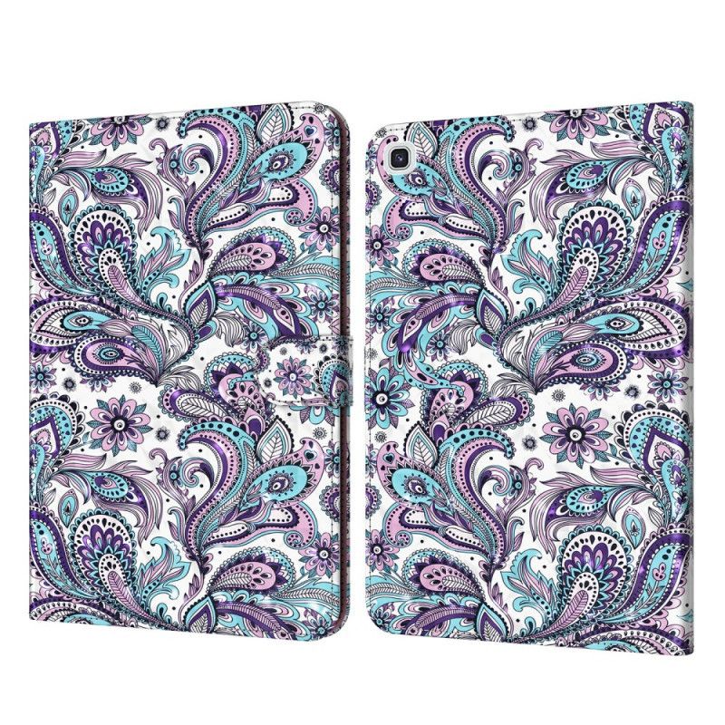 Lederhüllen Samsung Galaxy Tab A7 Paisley-Muster