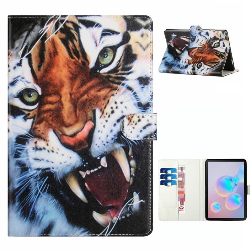 Lederhüllen Samsung Galaxy Tab A7 Prächtiger Tiger