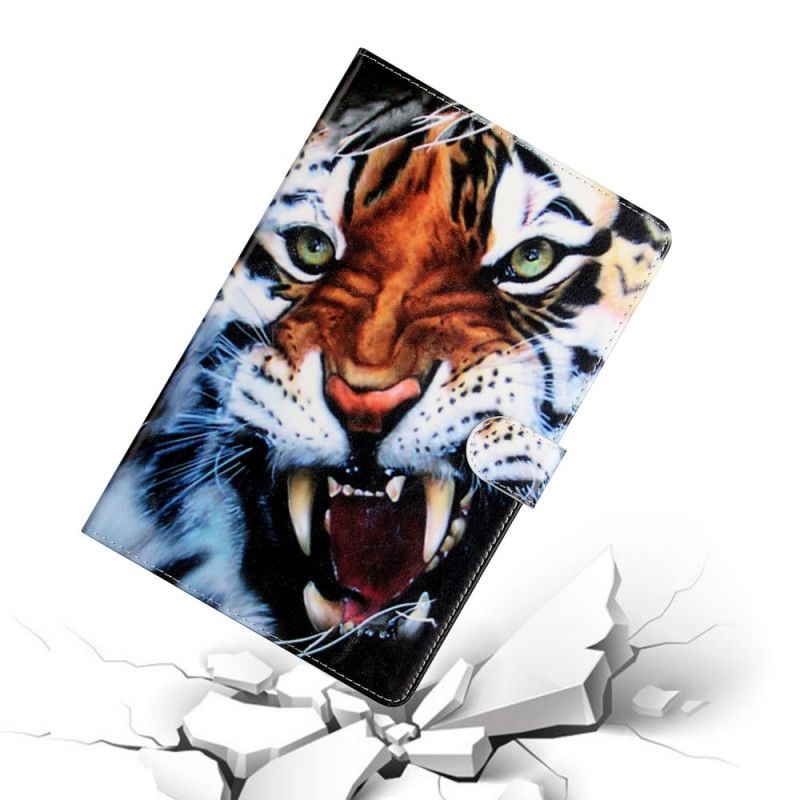 Lederhüllen Samsung Galaxy Tab A7 Prächtiger Tiger