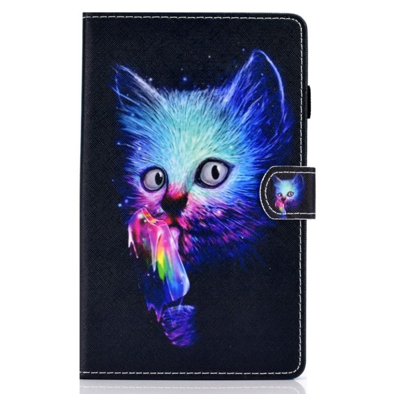 Lederhüllen Samsung Galaxy Tab A7 Psychokatze