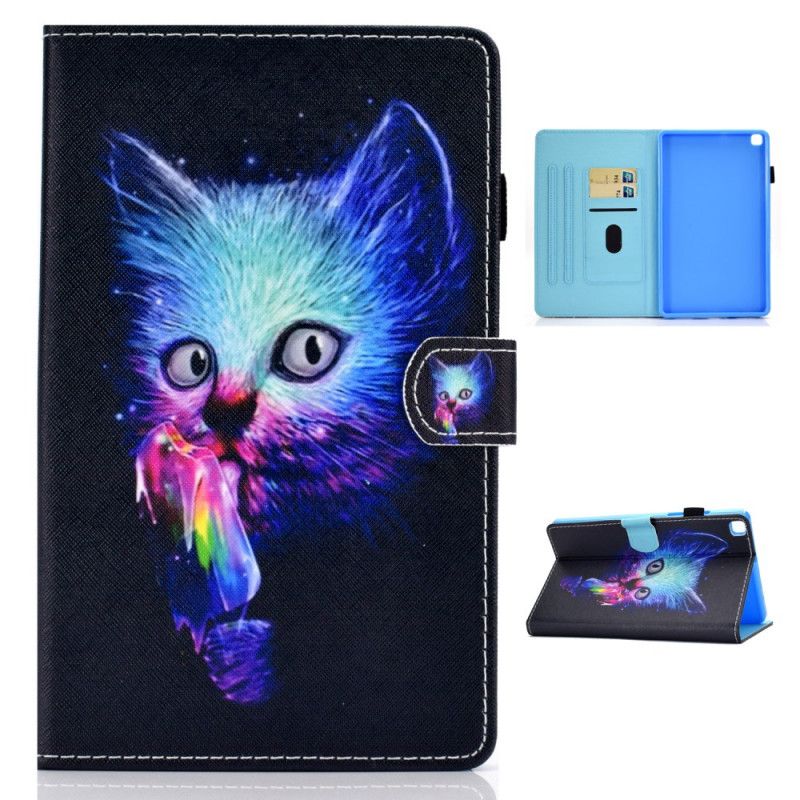 Lederhüllen Samsung Galaxy Tab A7 Psychokatze