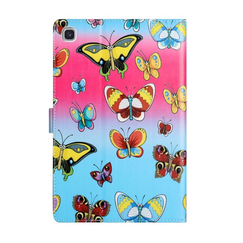 Lederhüllen Samsung Galaxy Tab A7 Schmetterlinge
