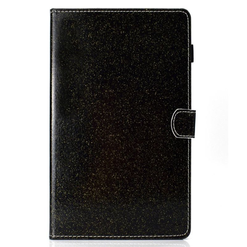 Lederhüllen Samsung Galaxy Tab A7 Schwarz Handyhülle Funkelnder Glitzer