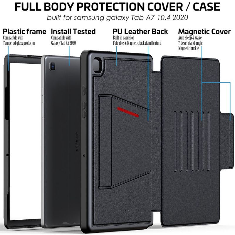 Smart Case Samsung Galaxy Tab A7 Schwarz 1 Multifunktionsverschluss
