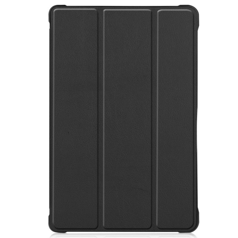 Smart Case Samsung Galaxy Tab A7 Schwarz Litschi Kunstleder