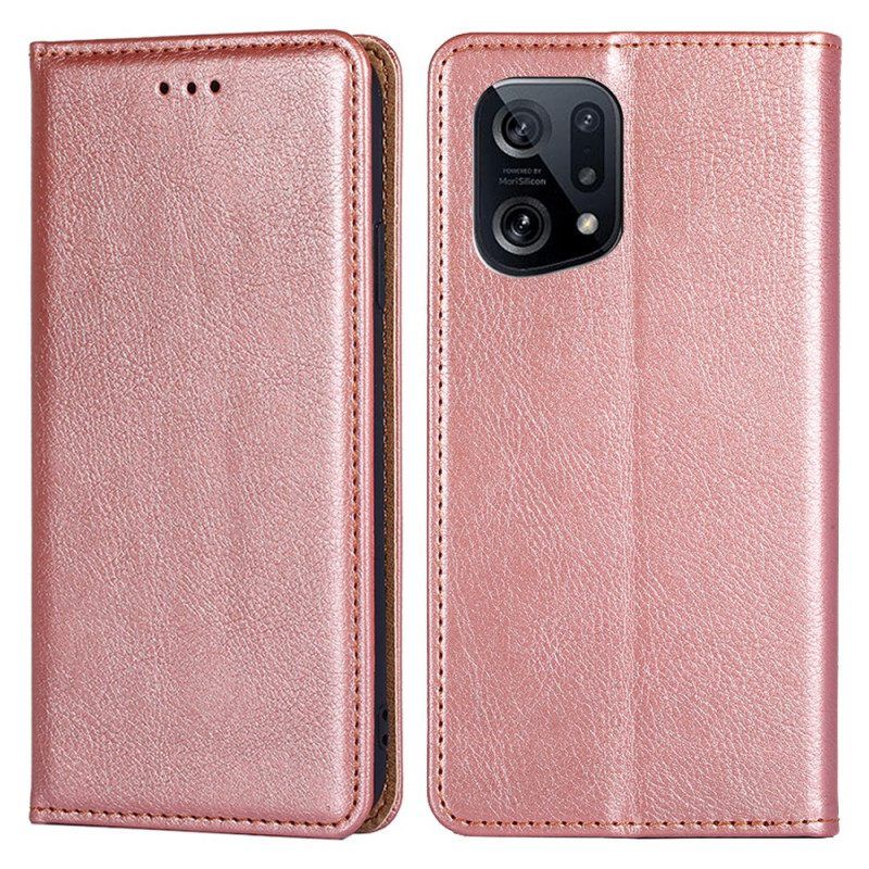 Schutzhülle Für Oppo Find X5 Flip Case Einfarbig