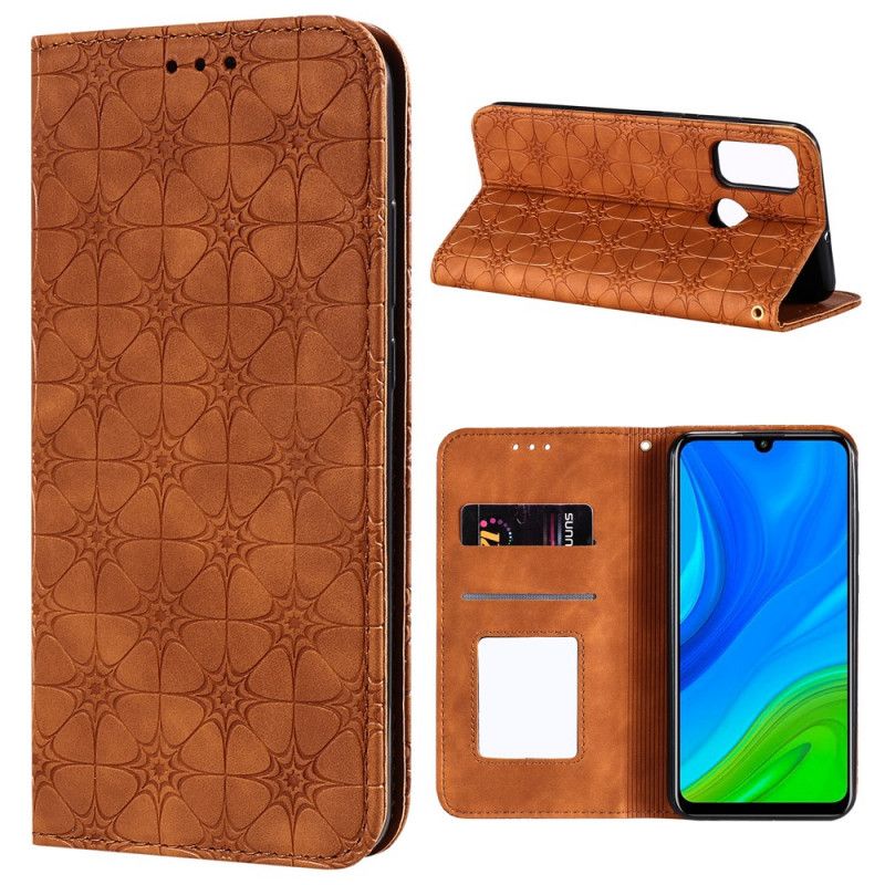 Flip Case Huawei P Smart 2020 Grün Sternendruck