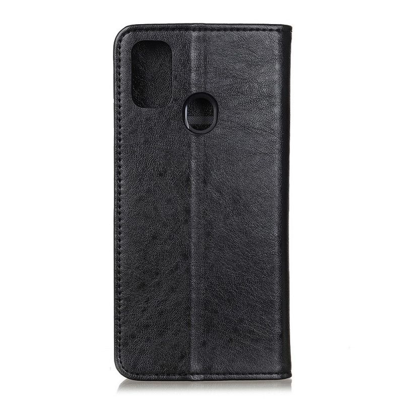 Flip Case Huawei P Smart 2020 Schwarz Magnetischer Ledereffekt