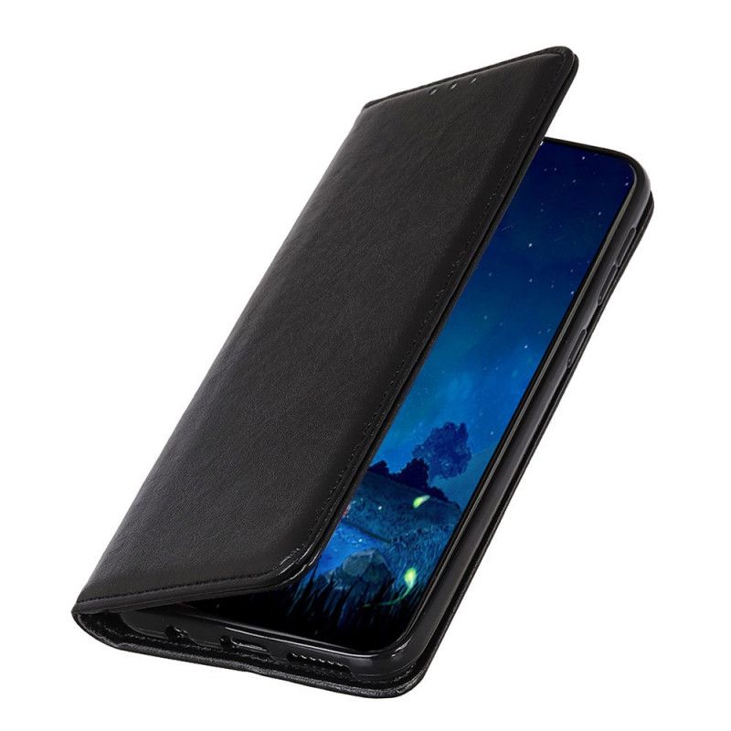 Flip Case Huawei P Smart 2020 Schwarz Magnetischer Ledereffekt