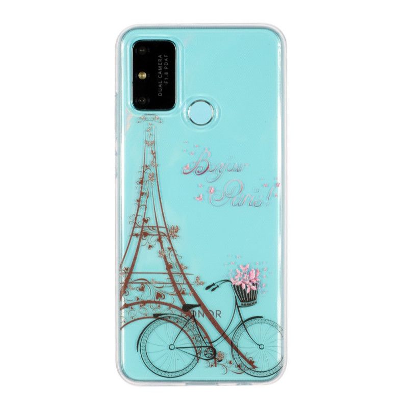 Hülle Für Huawei P Smart 2020 Transparent Hallo Paris