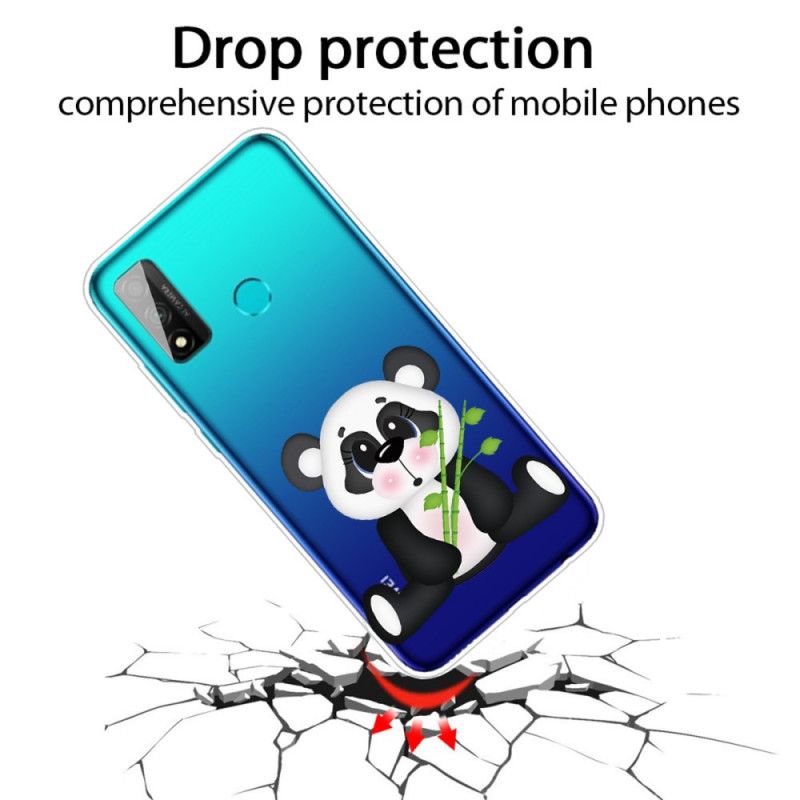 Hülle Für Huawei P Smart 2020 Transparenter Trauriger Panda