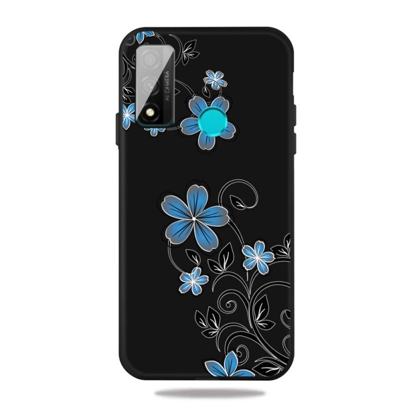 Hülle Huawei P Smart 2020 Blaue Blüten